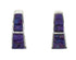 Southwest Sterling Silver Magenta Turquoise Post Earrings MX63723